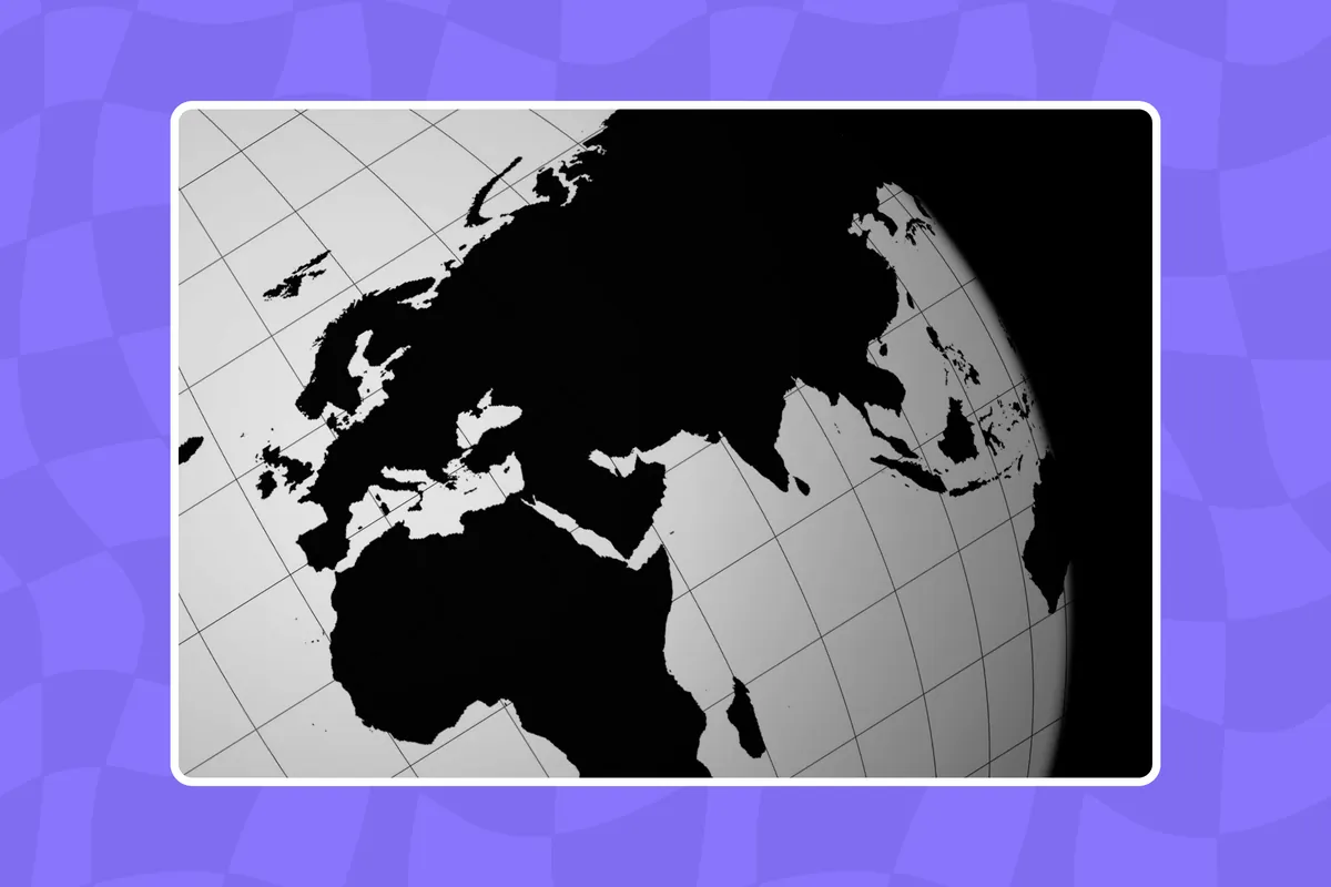 A globe focused on Africa, illustrating progress on the SDG targets