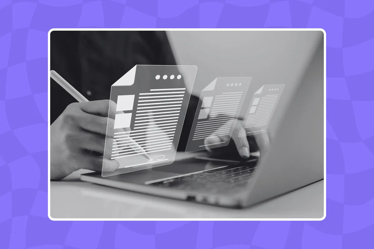 A professional monitoring tender portals on a laptop