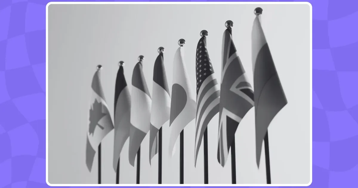 Drapeaux de plusieurs pays illustrant la veille des marchés publics en Afrique francophone
