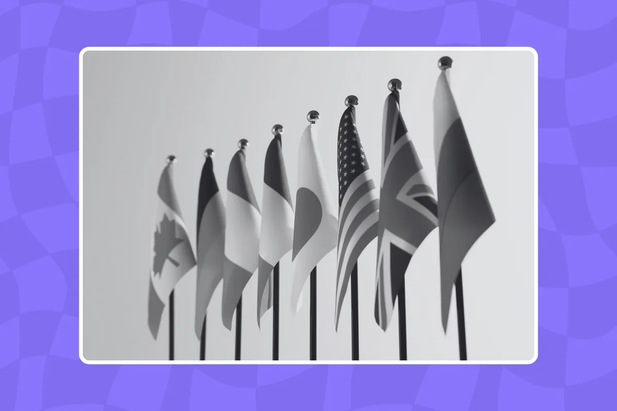 Drapeaux de plusieurs pays illustrant la veille des marchés publics en Afrique francophone